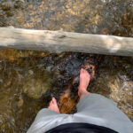 Barefoot river walks